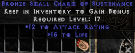 Attack Rating and Life Charm